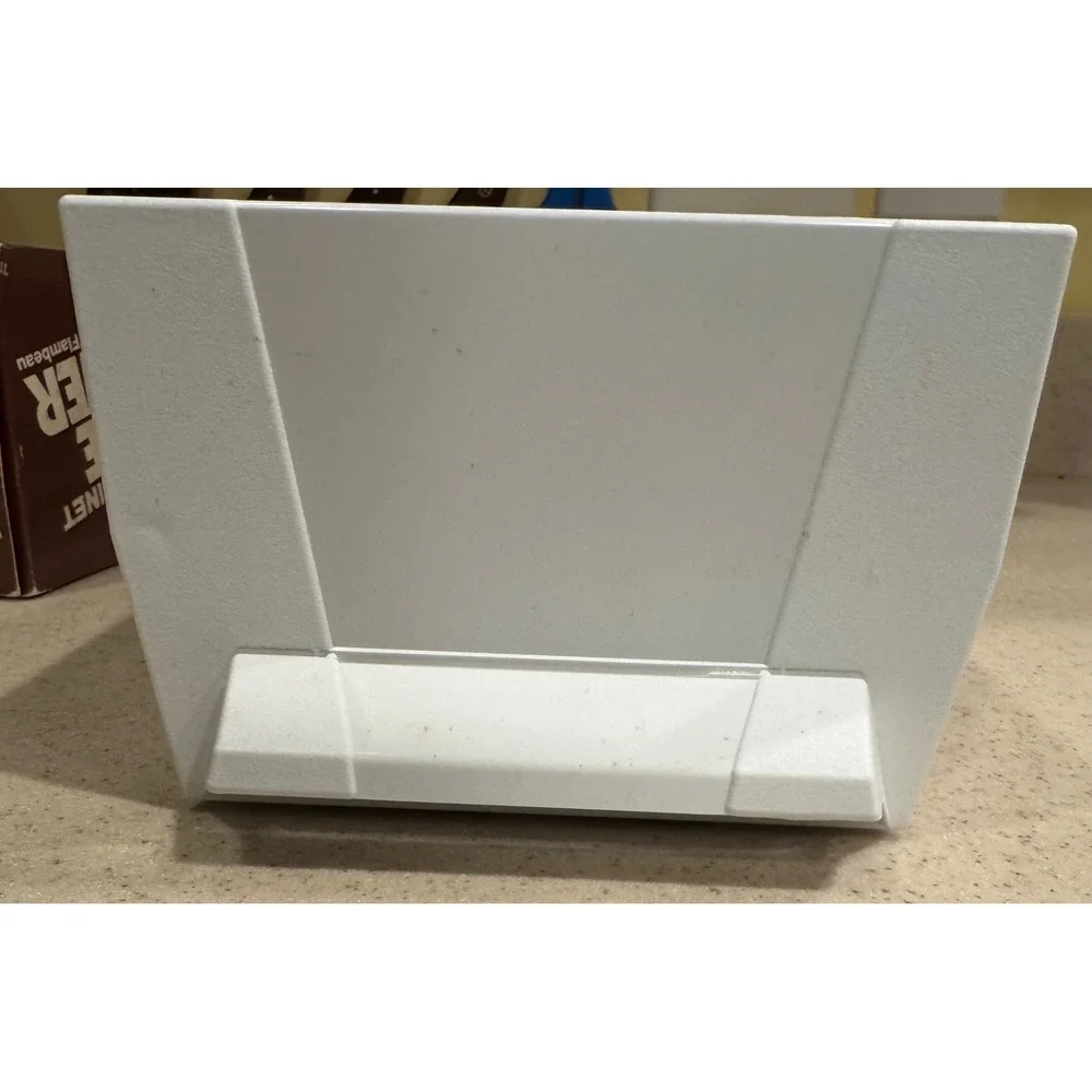 Vintage Under Cabinet Recipe Box Storage Organizer Flambeau White - New